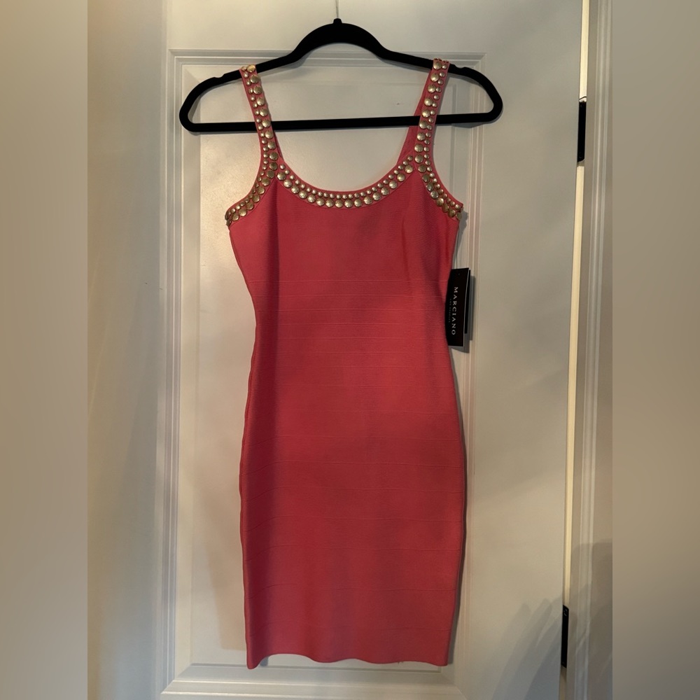 NWT Marciano Pop Rose Wicked Bandage Dress